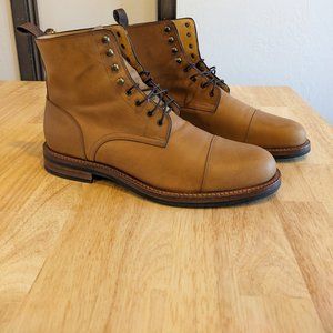 Beckett Simonon Cap-Toe Boots, Pull-Up Leather